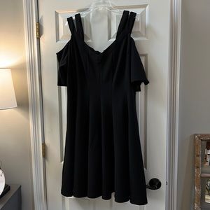 NWT Lane Bryant Boutique line gorgeous cold shoulder A-line dress!